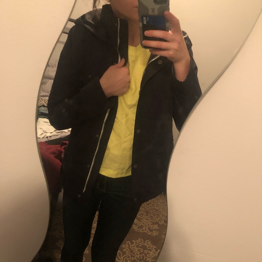 Abercrombie Navy Rain Jacket